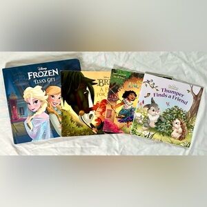 Disney Kids Book Lot Frozen Brave Encanto Thumper Bunny Picture Books